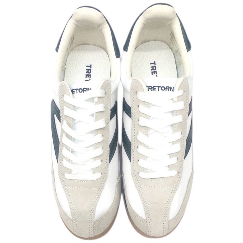 TRETORN Women's Rawlins  Lace-Up Sneakers Navy Gray White 6.5